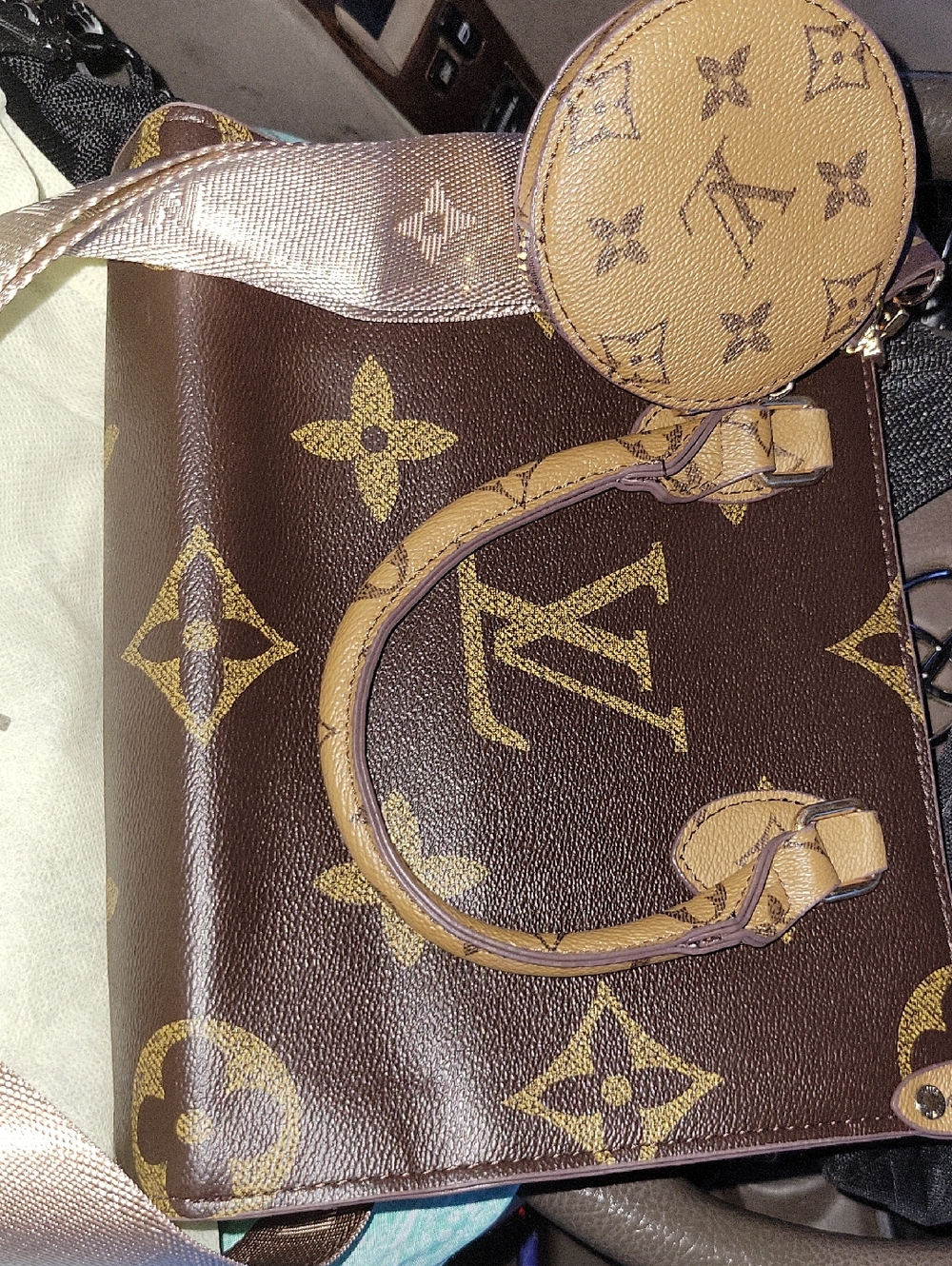 Louis Vuitton Yellow Monogram Canvas Top-Handle Tote